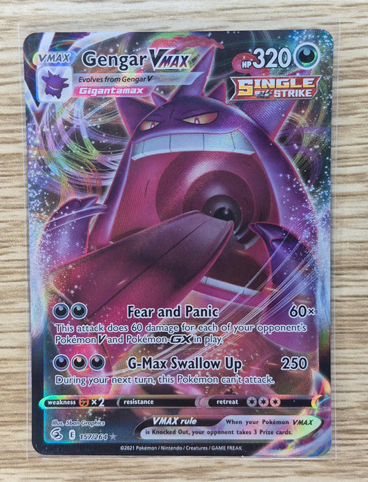 Pokemon Fusion Strike 152/264 Gengar Vmax Full Art Holo