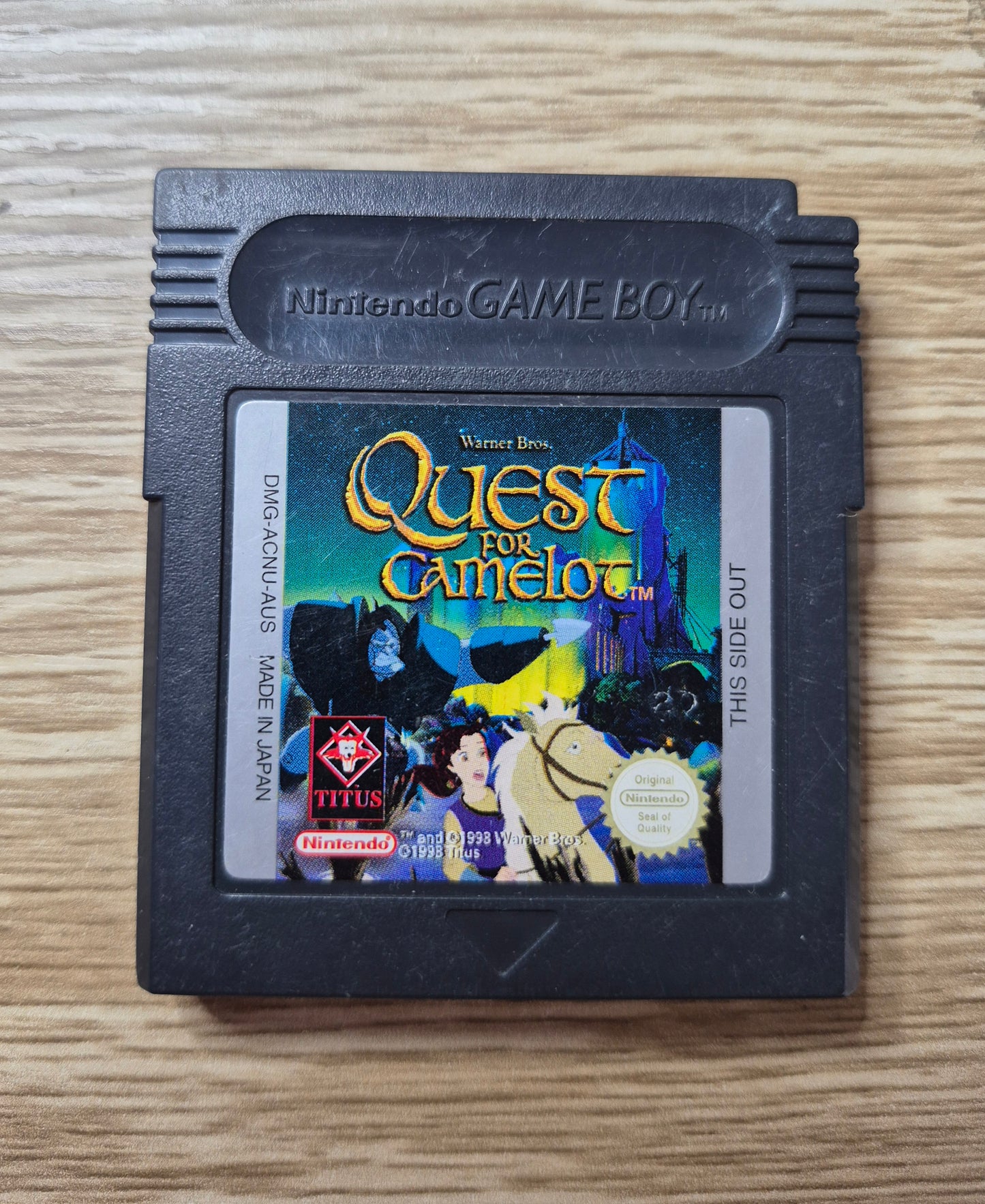 Nintendo Gameboy Quest for Camelot AUS PAL CART TESTED NEW Save Battery