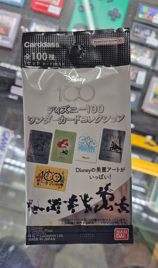 Japanese BANDAI Disney 100 Wonder Card Collection Unsearched Pack (2 cards)