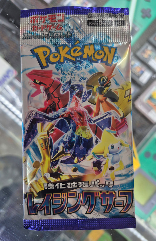 Japanese Pokemon SV3a Raging Surf Single Unsearched Booster Pack (5 cards)