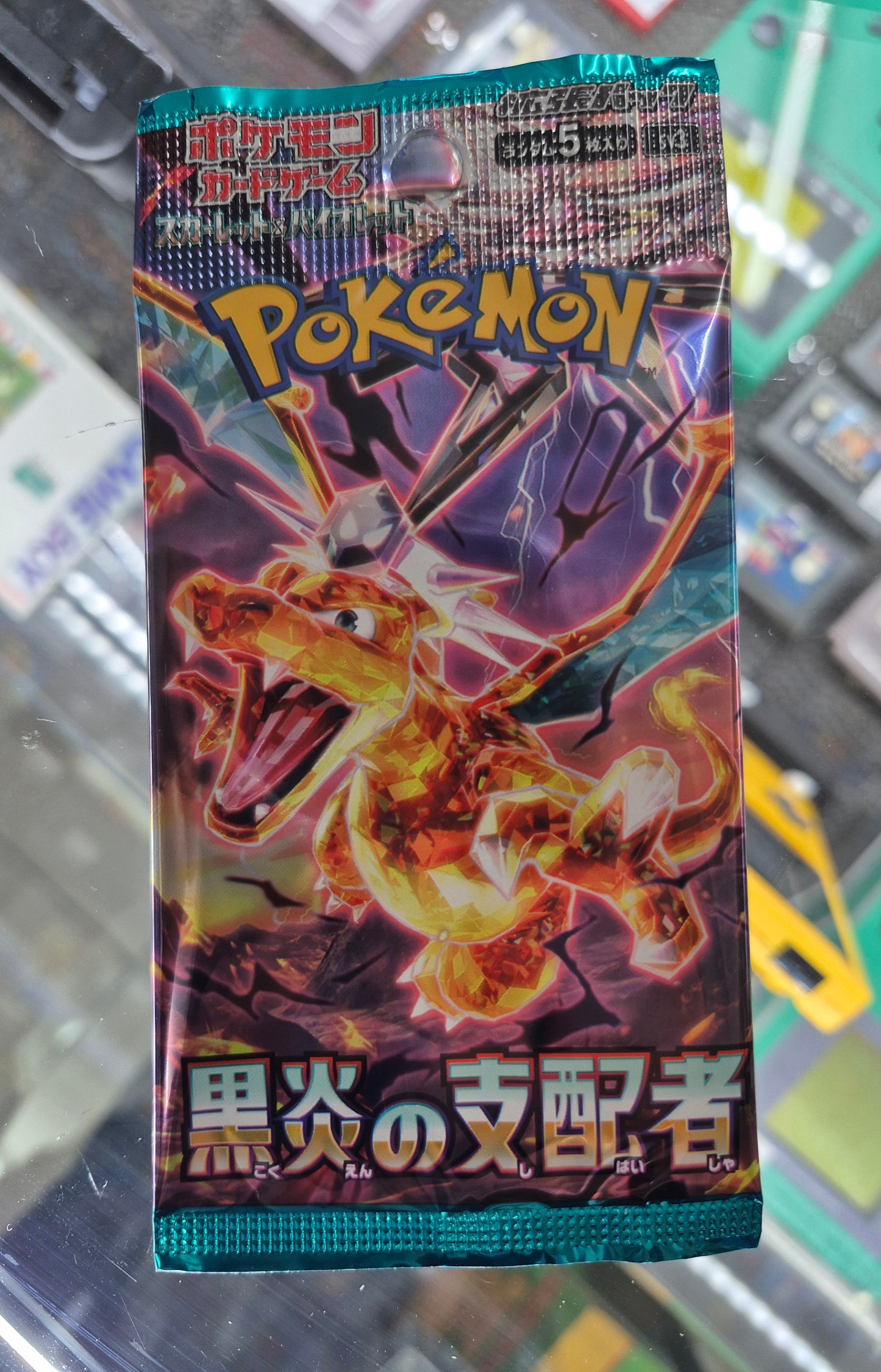 Japanese Pokemon SV3 Ruler of the Black Flame Single Unsearched Booster Pack (5 cards)