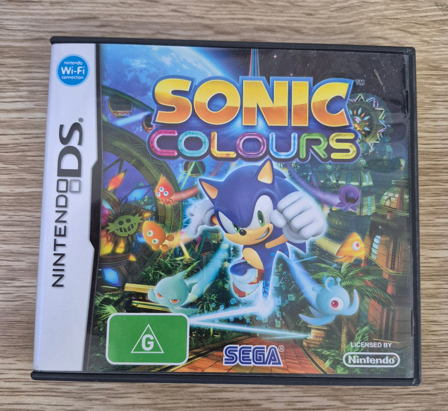 Nintendo DS SEGA SONIC COLOURS EUR CART CIB Tested