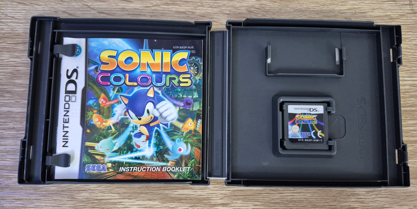 Nintendo DS SEGA SONIC COLOURS EUR CART CIB Tested