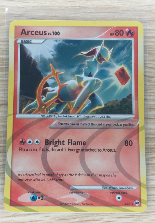 Pokemon 2009 Platinum Arceus AR3 Holo