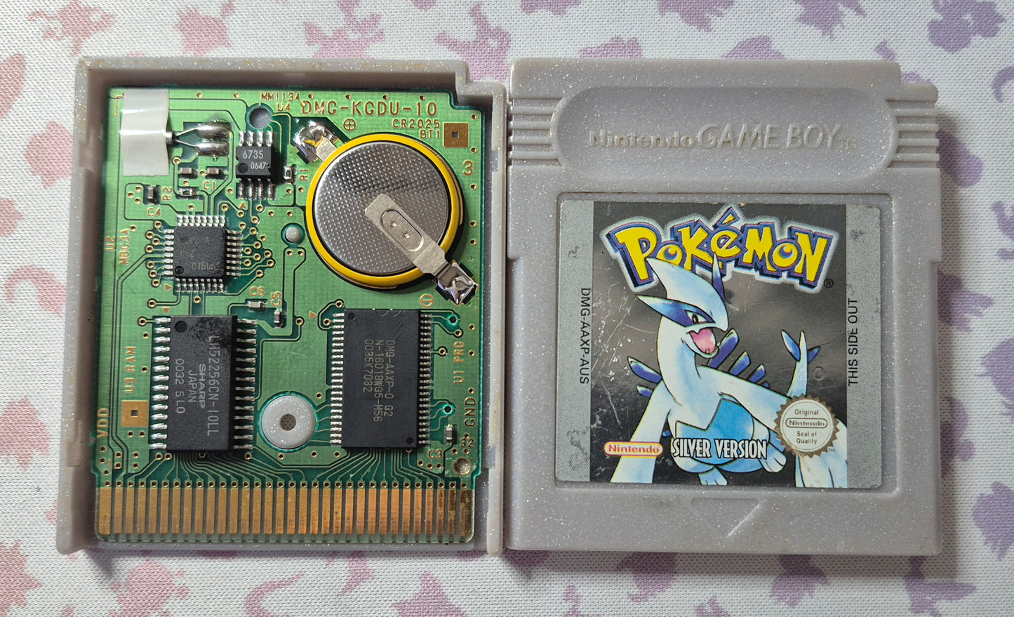 Pokémon Gameboy Silver Version (AUS)New Save Battery- Inc.Reproduction Box & Manual