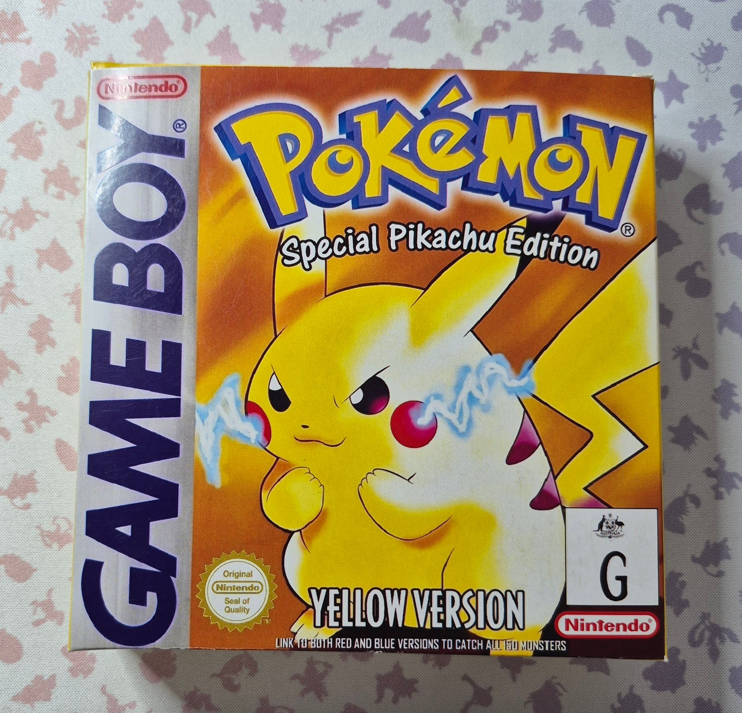 Pokémon Gameboy Pikachu Yellow(EUR)New Save Battery- Inc.Reproduction Box & Manual