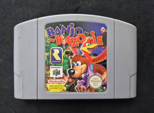 Banjo Kazooie 🎮 Nintendo N64 AUS PAL N64 Cartridge Tested & Cleaned