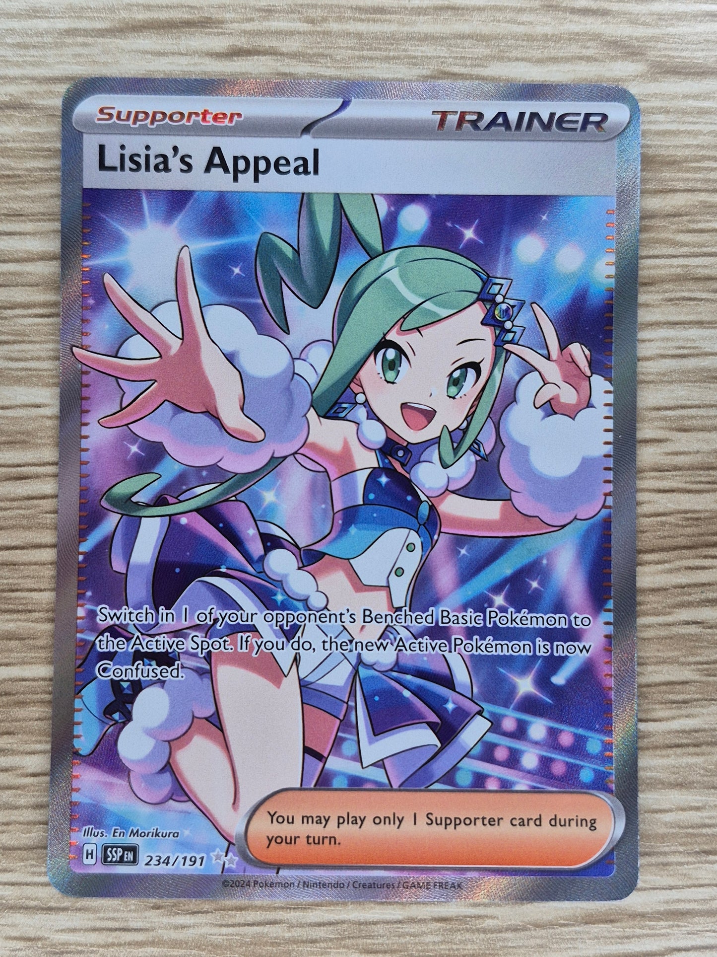 2024 Pokémon Surging Sparks 234/191 Lisia's Appeal Ultra Rare