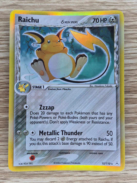 2006 Pokémon EX Holon Phantoms 15/110 Raichu Holo LP