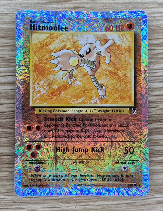 2002 Pokémon Legendary Collection 13/110 Hitmonlee Reverse Holo (print line)NM