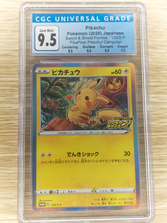 Pokemon 2020 Pikachu PikaPika! PROMO CGC 9.5