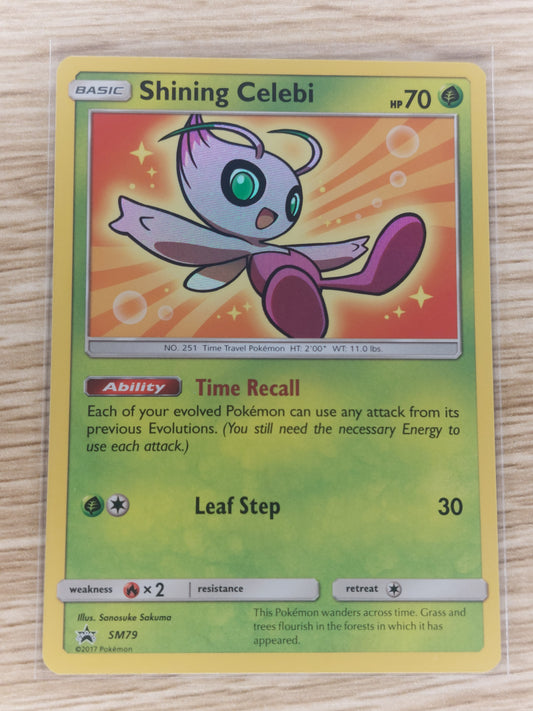 Pokemon 2017 Shining Celebi Black Star Promo SM79