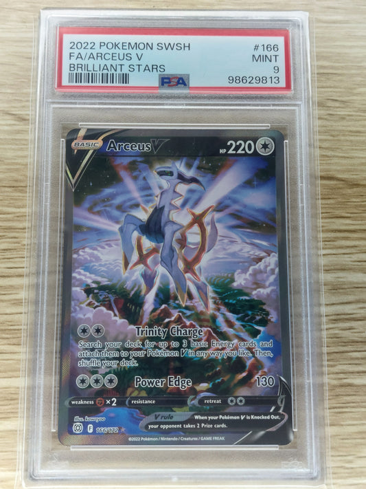 Pokemon 2022 Arceus V Alternate Art Brilliant Stars 166/172 PSA 9