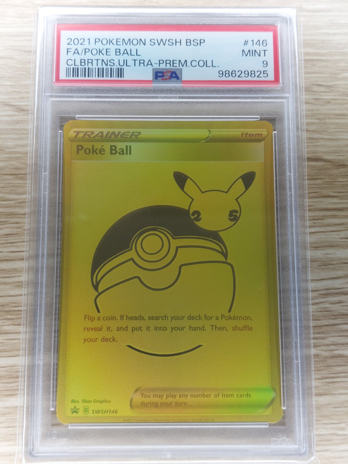 Pokemon 2021 Poke Ball Celebrations Ultra Premium Collection SWSH146 PSA 9