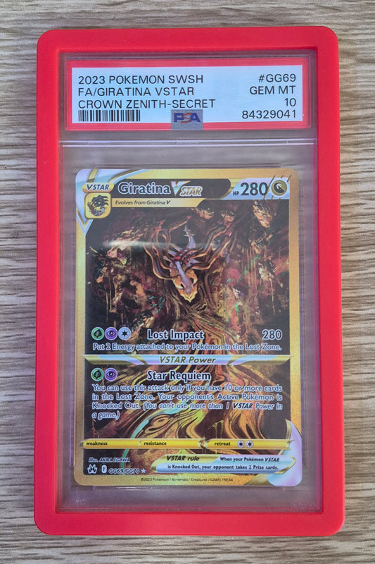 2023 Pokémon SWSH Crown Zenith Full Art Giratina Vstar GG69/GG70 PSA 10