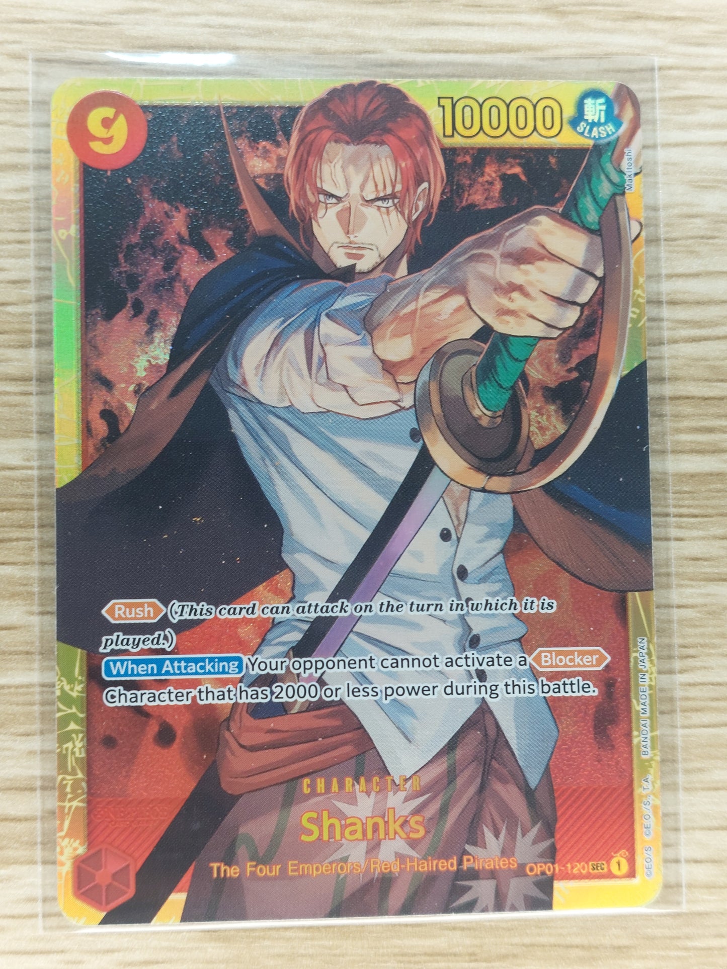 One Piece 2024 Shanks SEC OP01-120, PRB01