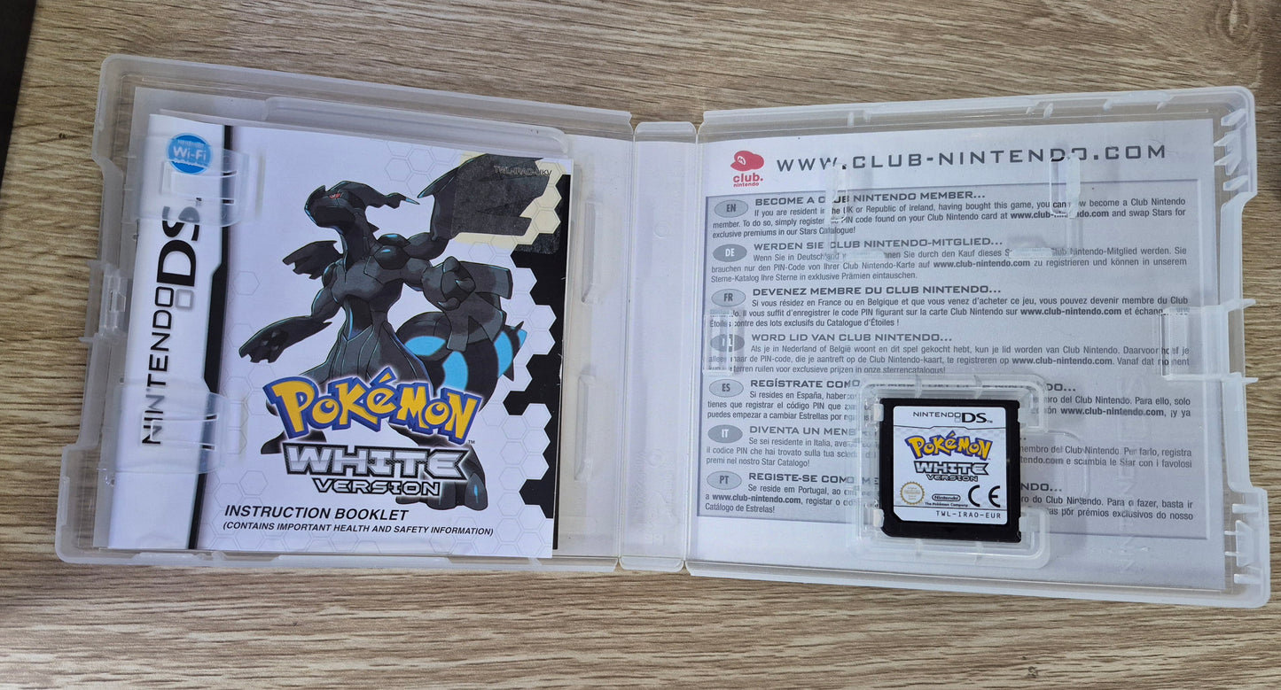 2011 Nintendo DS Pokémon White Version CIB (EUR/PAL)Tested