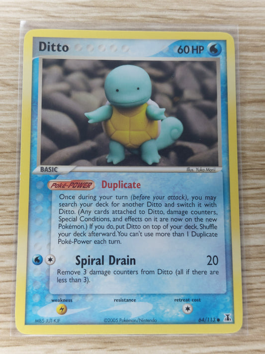 Pokemon 2005 Ditto (Squirtle) Delta Species 64/113