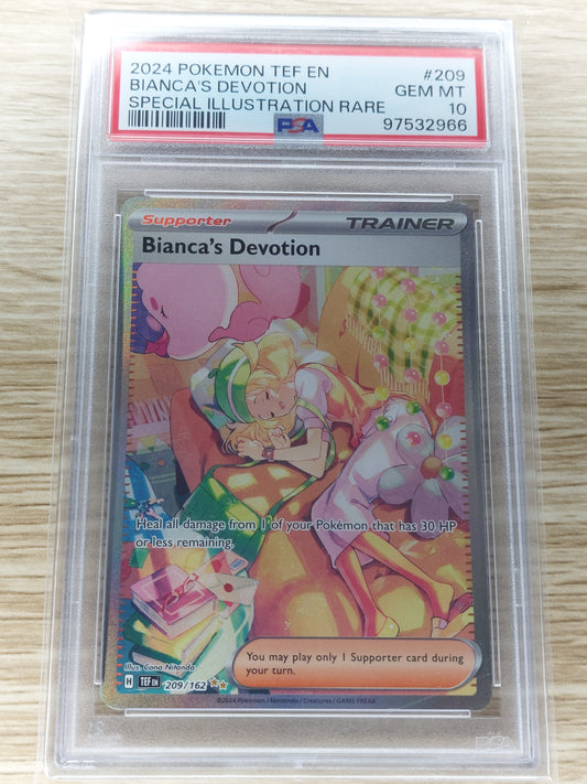 Pokemon 2024 Bianca's Devotion Special Illustration Rare TEF 209/162 PSA 10