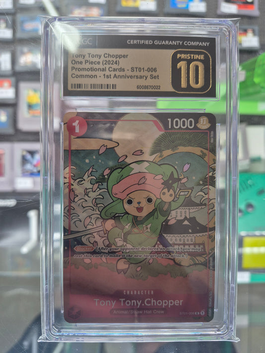 One-Piece Tony Tony Chopper Promo ST01-006 CGC PRISTINE 10
