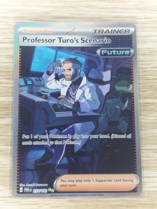 Pokemon 2023 Professor Turo's Scenario Alternate Art Paradox Rift 257/182