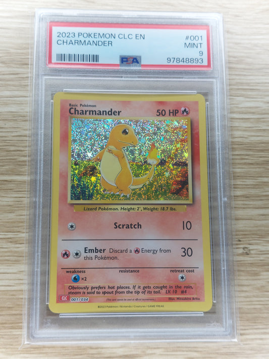 Pokemon 2023 Charmander Classic Collection 001/034 PSA 9