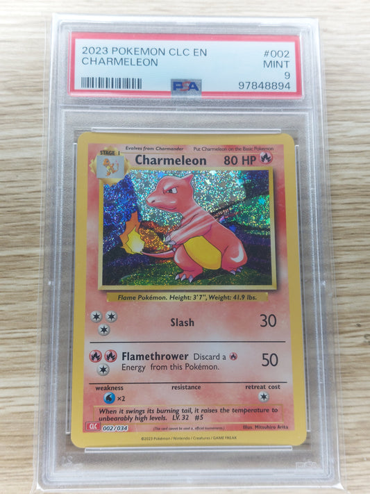 Pokemon 2023 Charmeleon Classic Collection 002/034 PSA 9