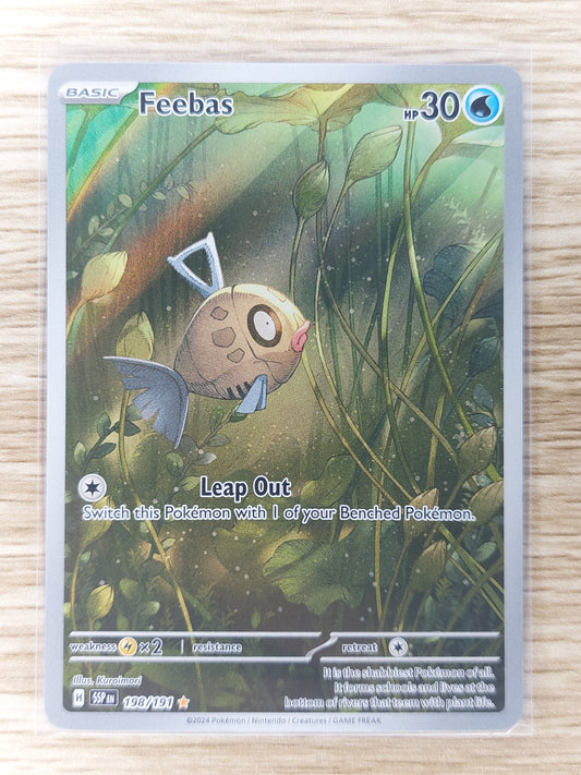Pokemon 2024 Feebas Illustration Rare Surging Sparks 198/191