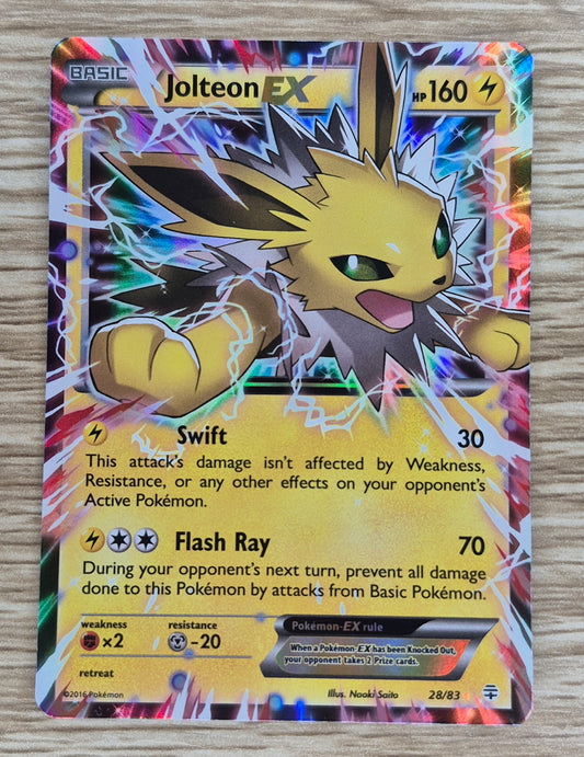 Jolteon EX 28/83 Ultra Rare Holo XY Generations - Pokemon TCG