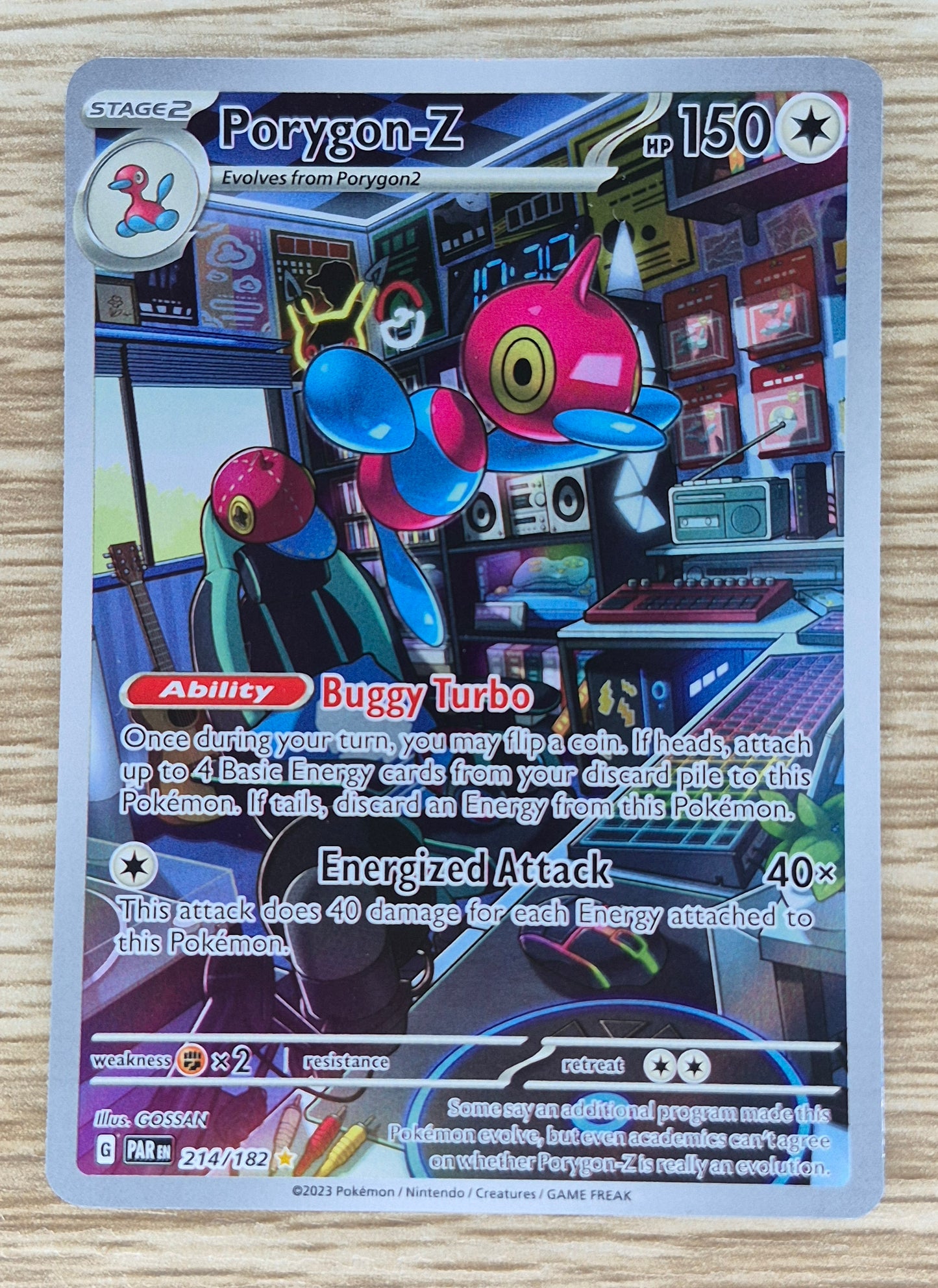 Porygon-Z 214/182 Paradox Rift Special Illustration Rare Pokemon