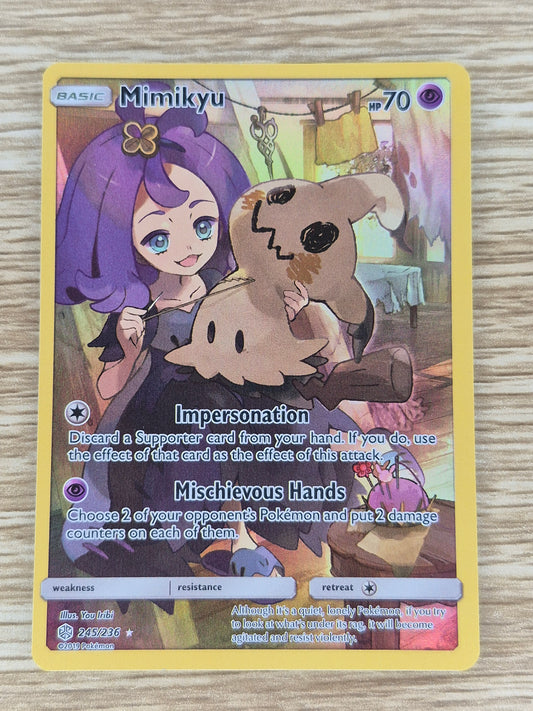 Pokémon TCG Mimikyu 245/236 Cosmic Eclipse Holo Secret Rare