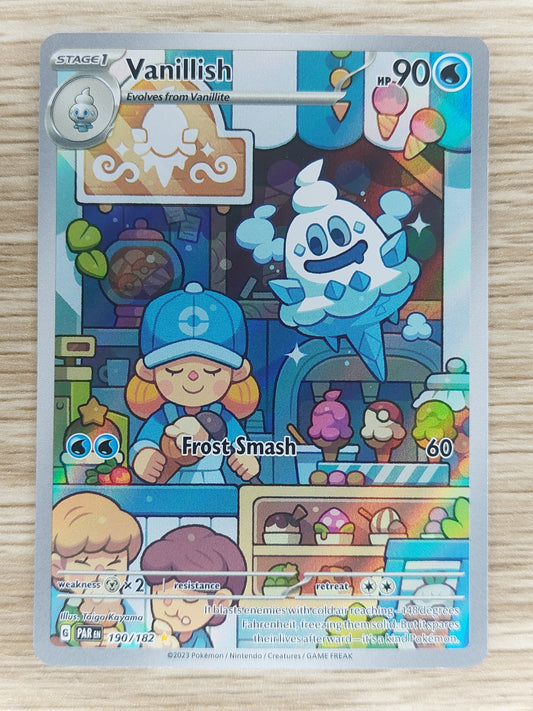 Pokemon 2023 Vanillish Illustration Rare Paradox Rift 190/182