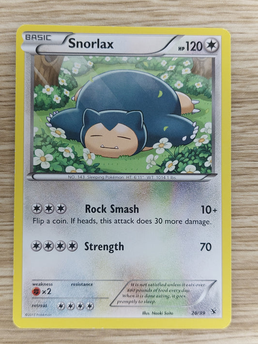 Pokemon 2013 Snorlax Kalos Starter Set XY Promo 26/39