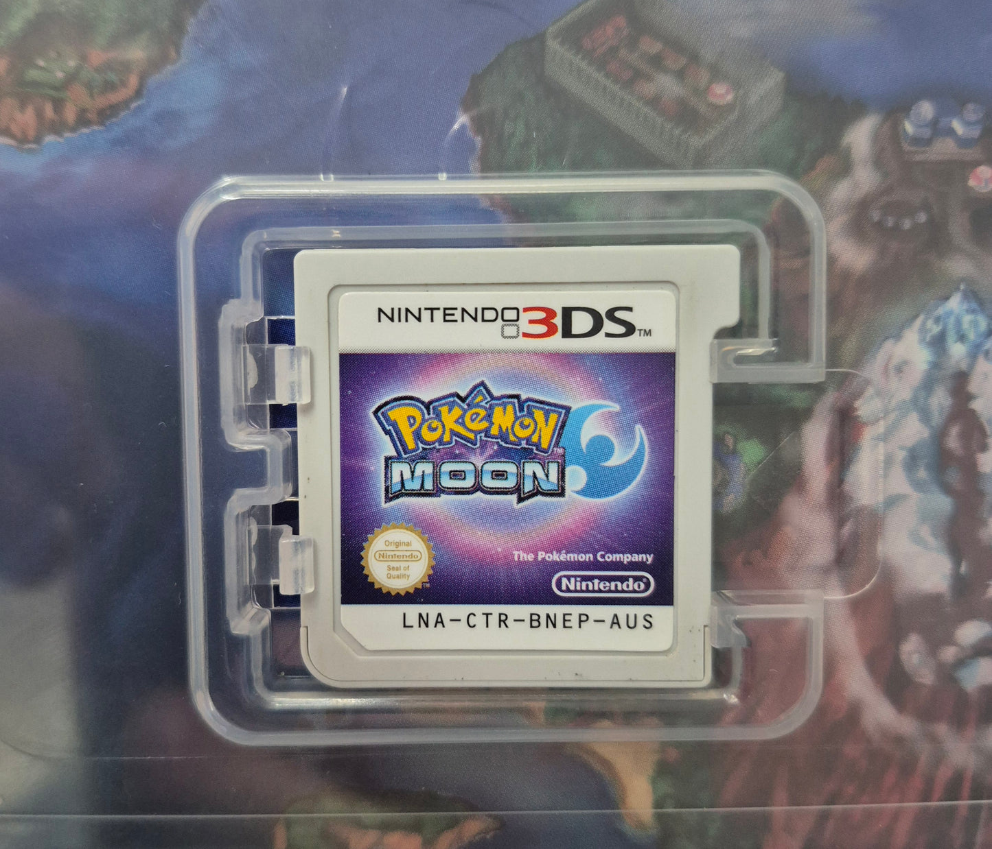 2016 Nintendo 3DS POKÉMON Moon AUS PAL CART TESTED IN Steel Case