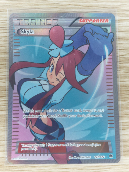 Pokemon 2016 Skyla Full Art Trainer XY Breakpoint 122/122