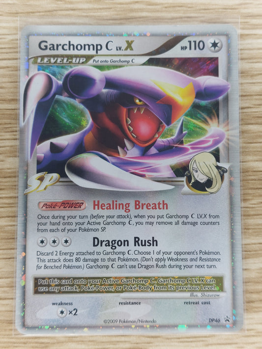Pokemon 2009 Garchomp C Lv.X Diamond and Pearl Black Star Promo #DP46