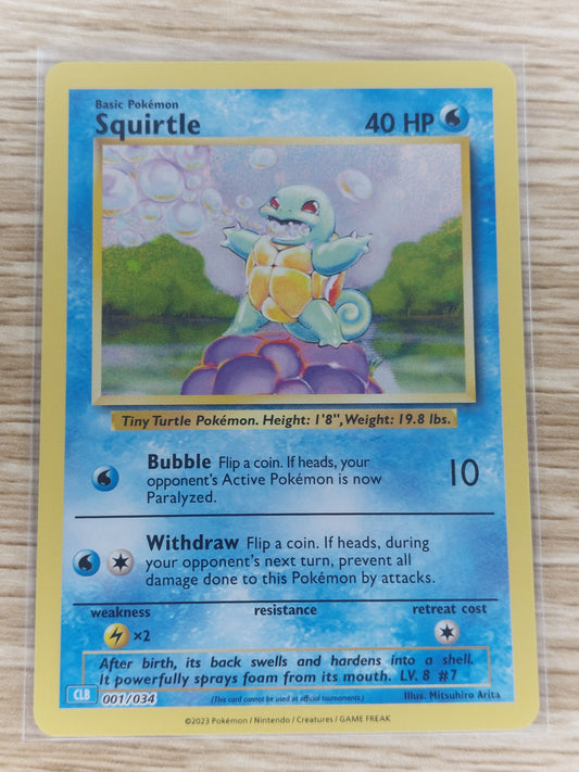 Pokemon 2023 Squirtle Classic Collection CLC 001/034