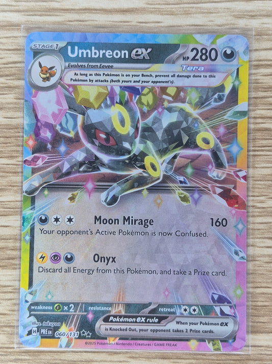 2025 Pokémon Prismatic Evolutions Umbreon EX 060/131 Ultra Rare