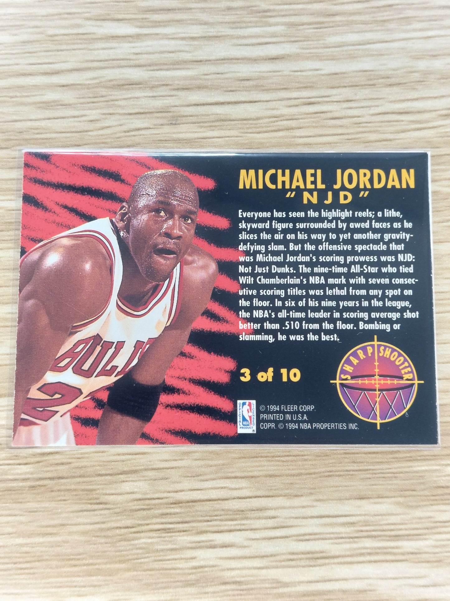 1993-1994 Fleer Michael Jordan "Sharpshooter" 3 of 10