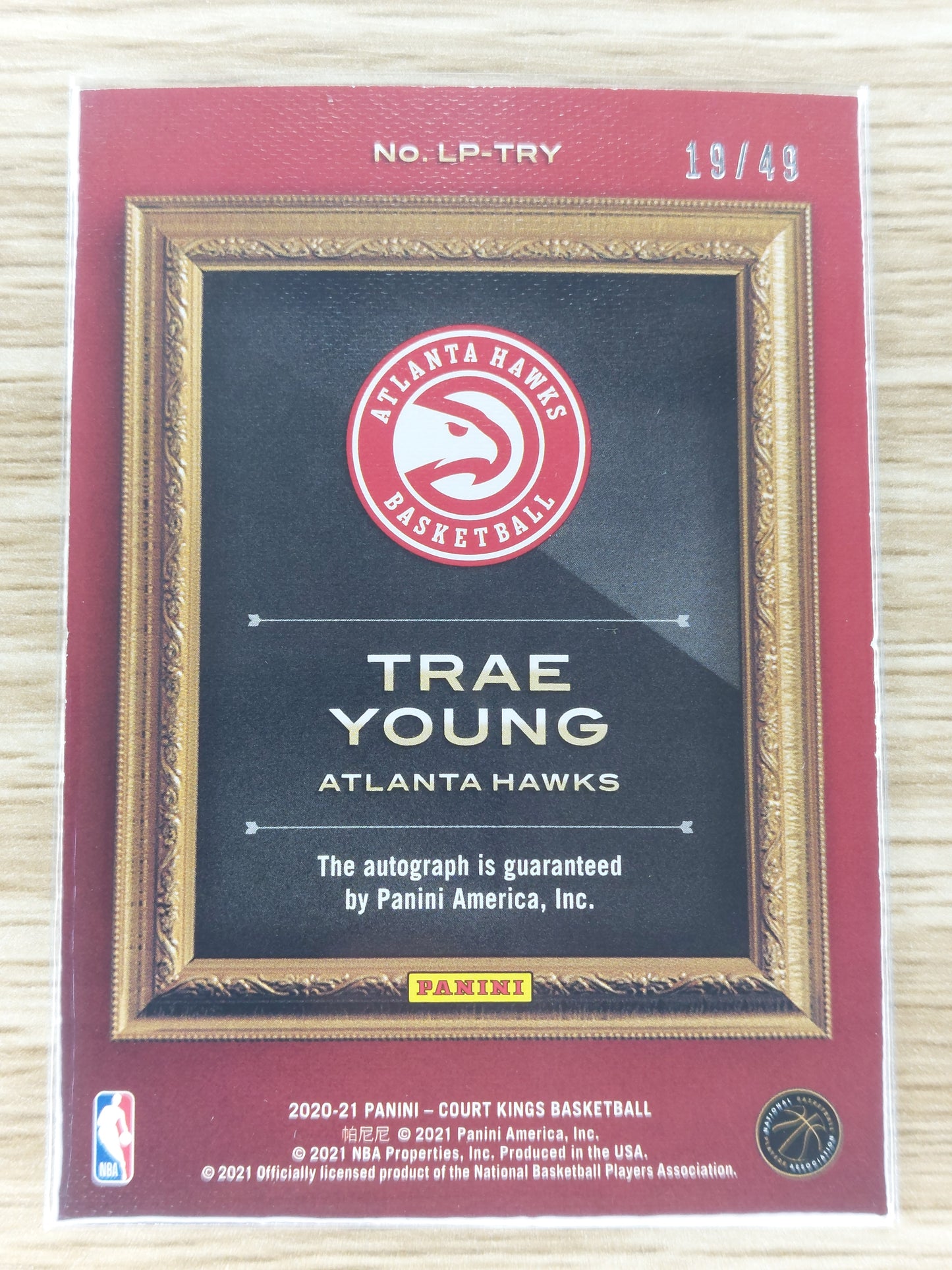 2020-2021 Panini Trae Young Legacy Portraits #11 Autograph /49