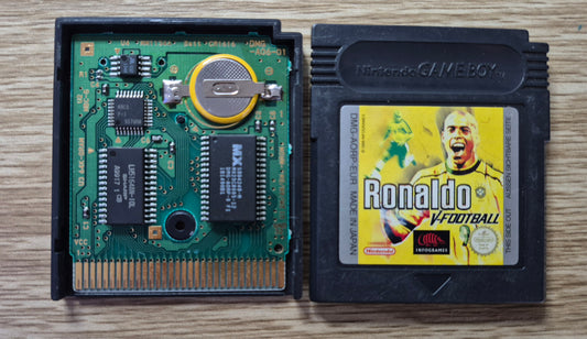 Ronaldo V-Football - Nintendo Game Boy - NEW SAVE BATTERY [PAL] - Tested