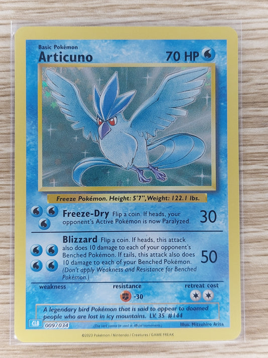 Pokemon 2023 Articuno Holo Classic Collection CLC 009/034