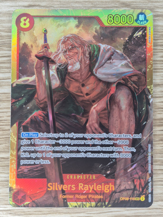 Silvers Rayleigh OP08-118 SEC - One Piece TCG Two Legends English