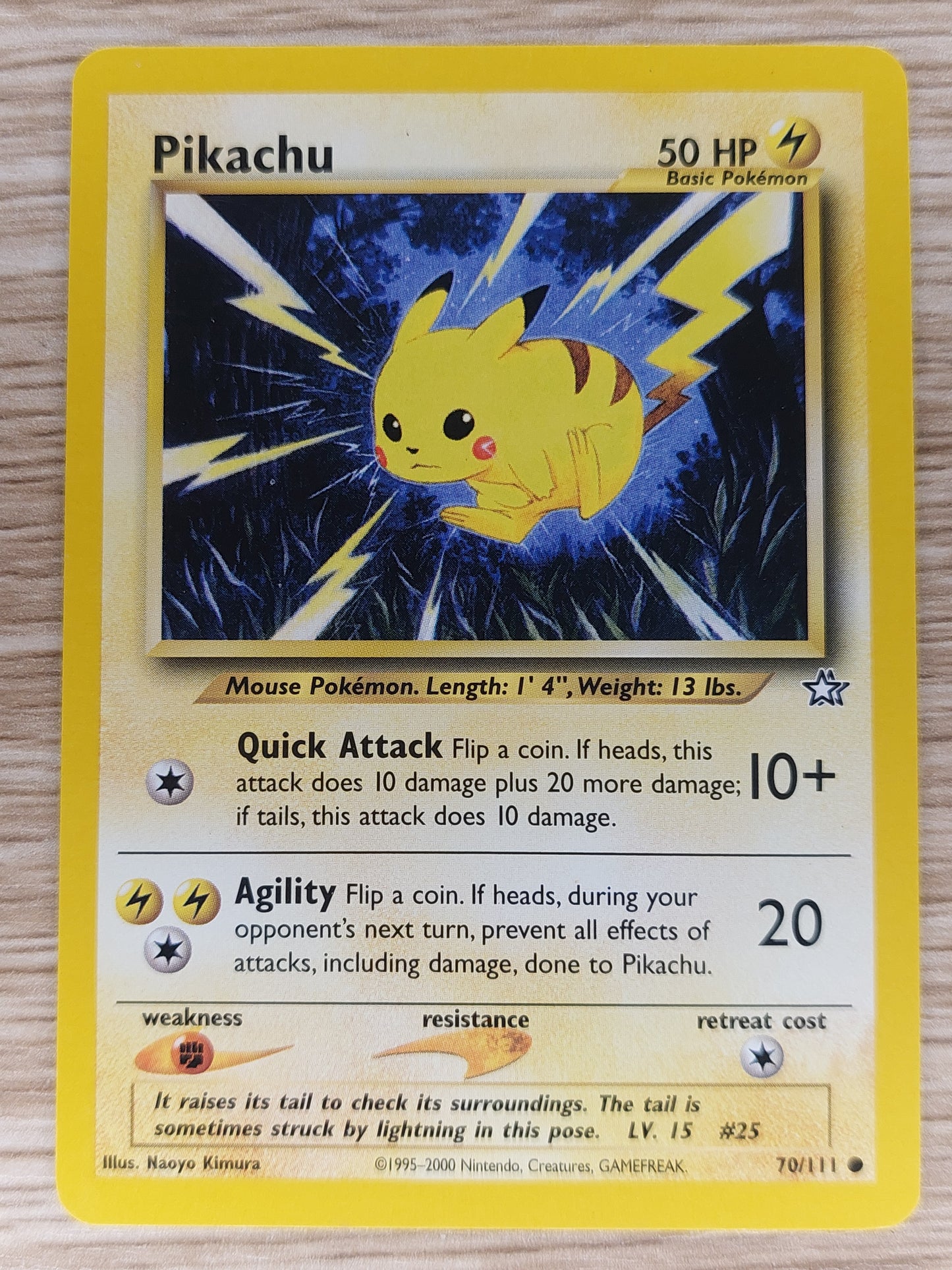 Pokemon 2000 Pikachu Common Neo Genesis