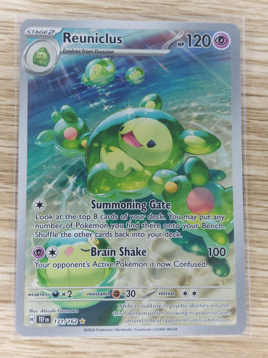 Pokemon 2024 Reuniclus Illustration Rare Temporal Forces 171/162