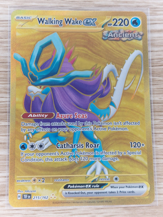 Pokemon 2024 Walking Wake Full Art Hyper Rare Temporal Forces 215/162