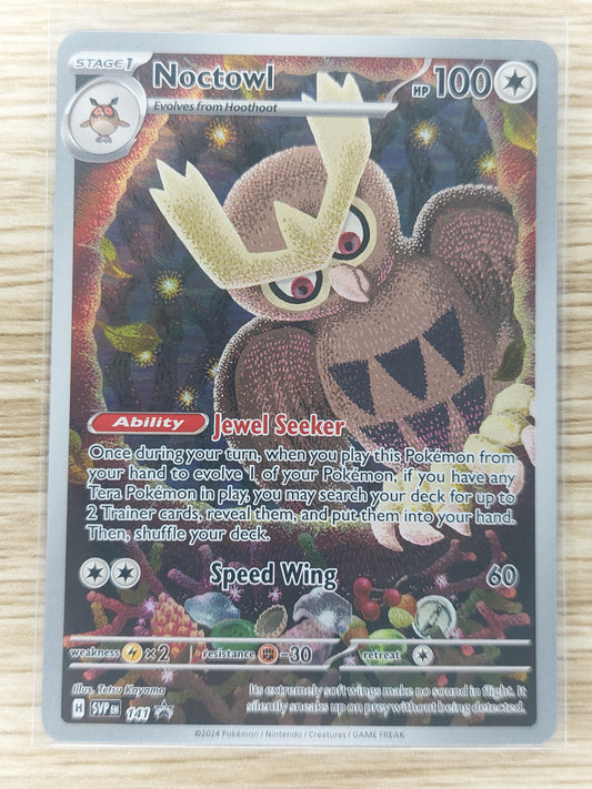 Pokemon 2024 Noctowl Illustration Rare Promo Stellar Crown #141
