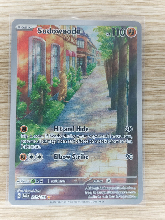 Pokemon 2023 Sudowoodo Illustration Rare Paldea Evolved 219/193