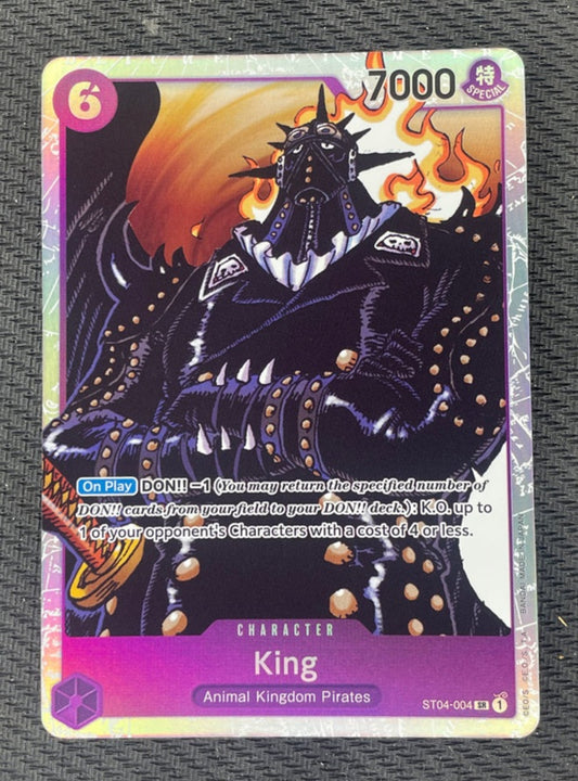 One Piece TCG ST04-004 King Animal Kingdom Pirates Starter Deck