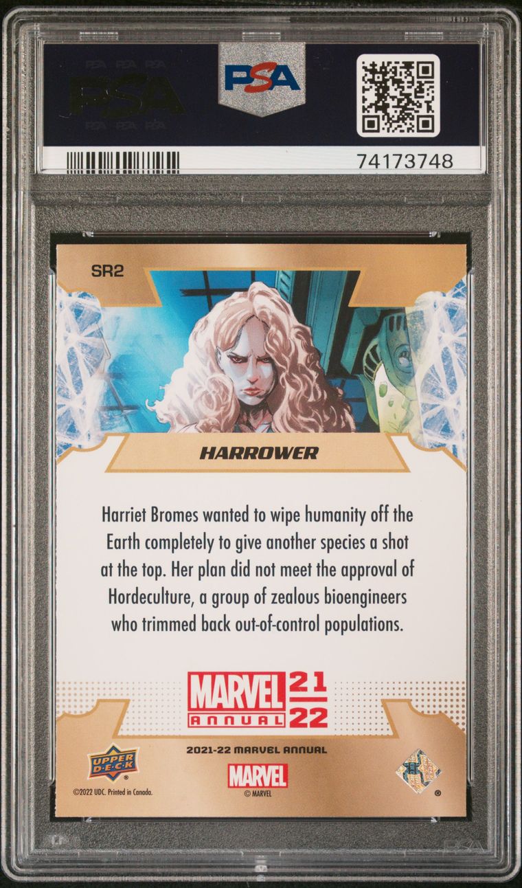 2021 Upper Deck Marvel Annual #SR2 Harrower Star Rookies PSA 10